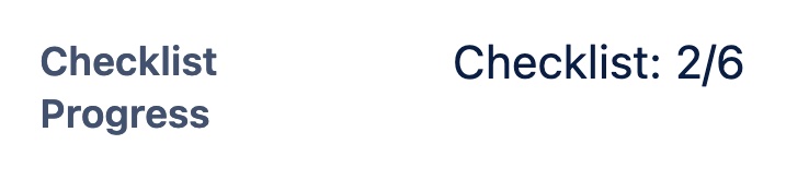 Checklist Custom Fields