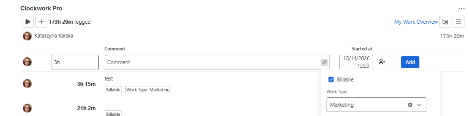 Worklog attributes in quick add.png